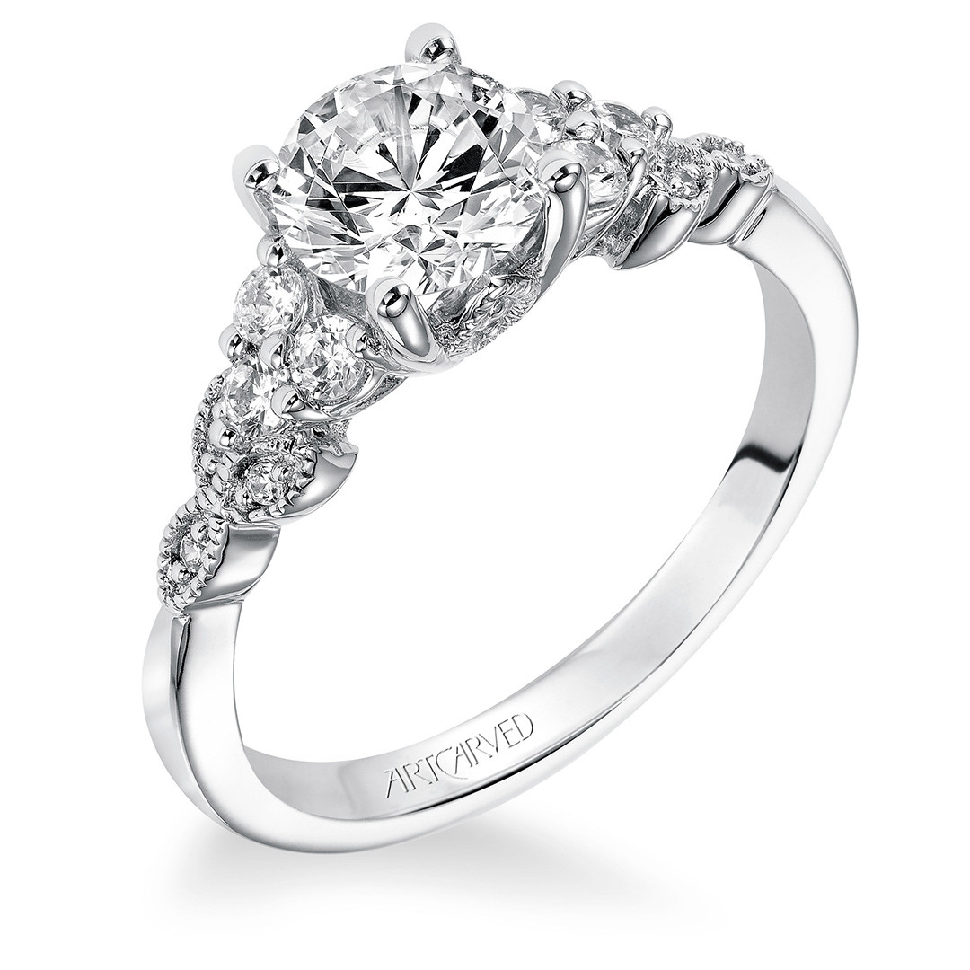 Vintage Diamond Engagement Ring
 Adeline Vintage Diamond Engagement Ring Zadok
