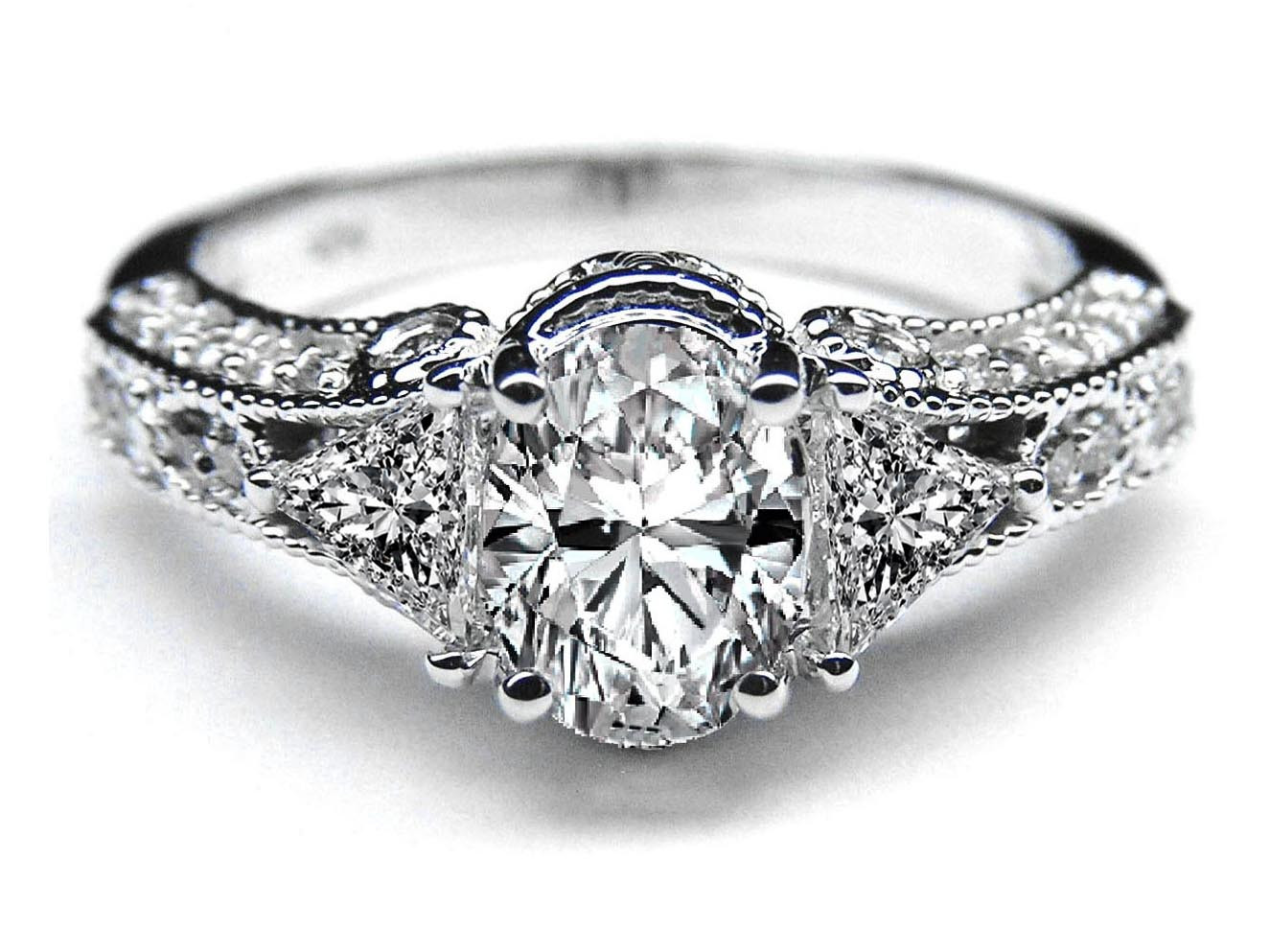 Vintage Diamond Engagement Ring
 Engagement Ring Vintage Style Oval Diamond Engagement