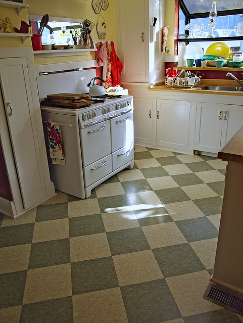 Vintage Kitchen Tiles
 Inspirational Vintage Kitchen Tile Floor a photo on