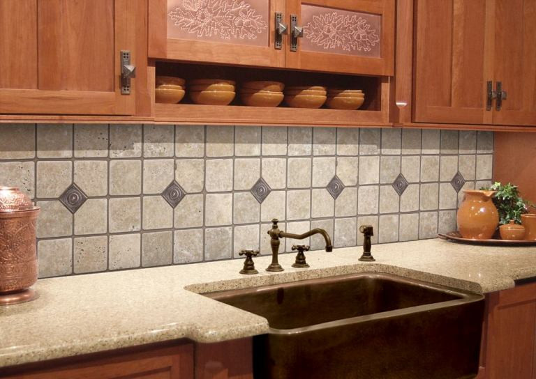 Vinyl Kitchen Backsplash
 [48 ] Vinyl Wallpaper for Kitchen Backsplash on