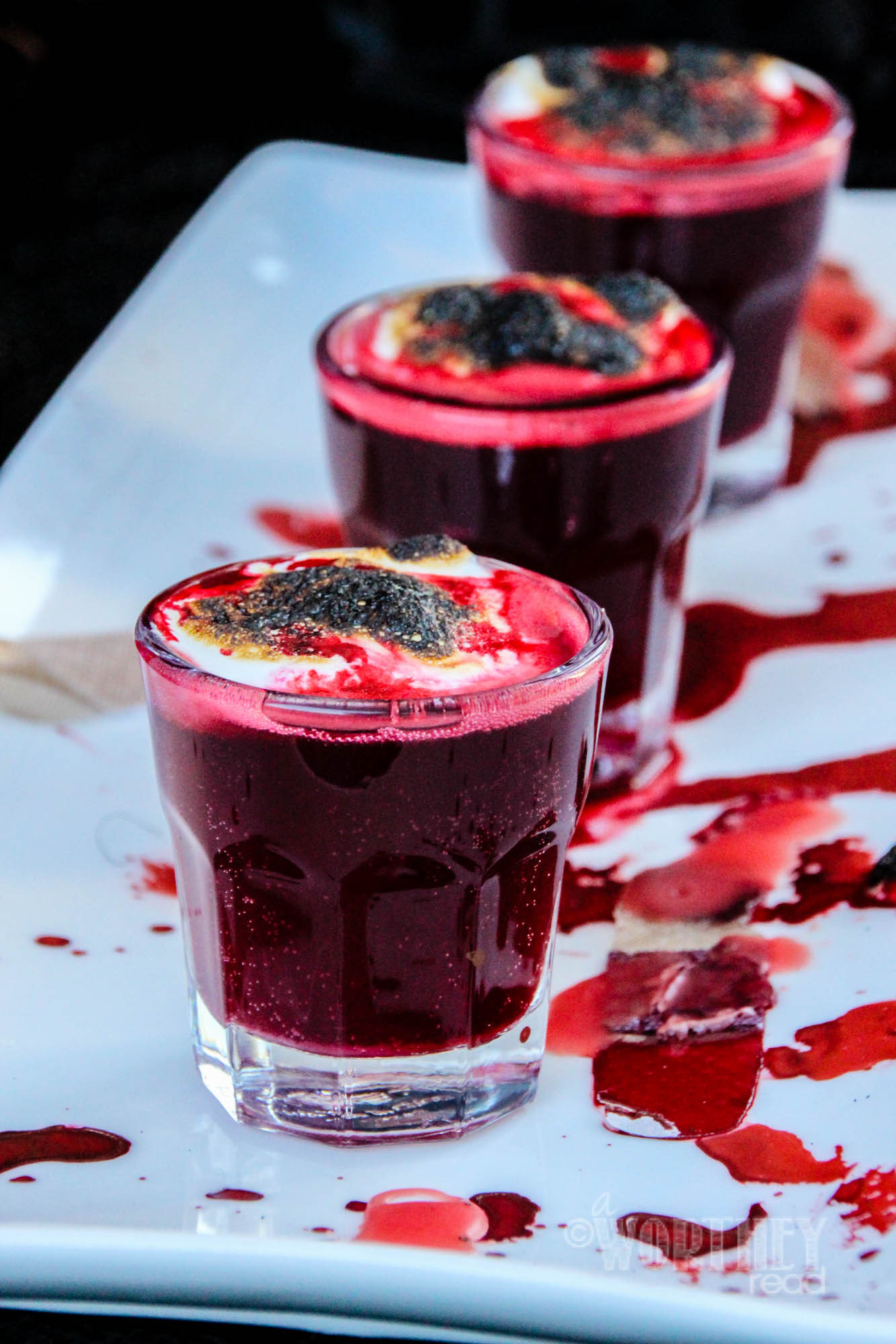 Vodka Halloween Drinks
 Blood Clot Shots
