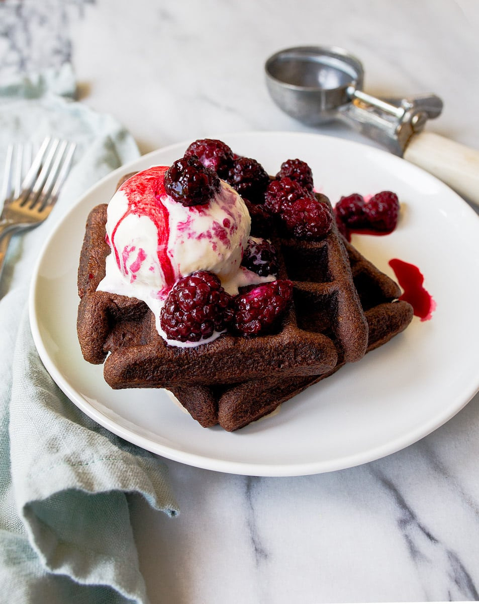 Waffles For Two
 Chocolate Waffles