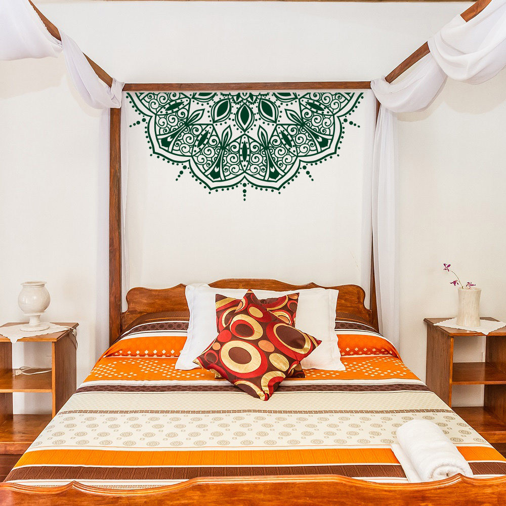 Wall Art Decals For Bedroom
 Flower Mandala Wall Decal Master Bedroom Decor Half Mandala