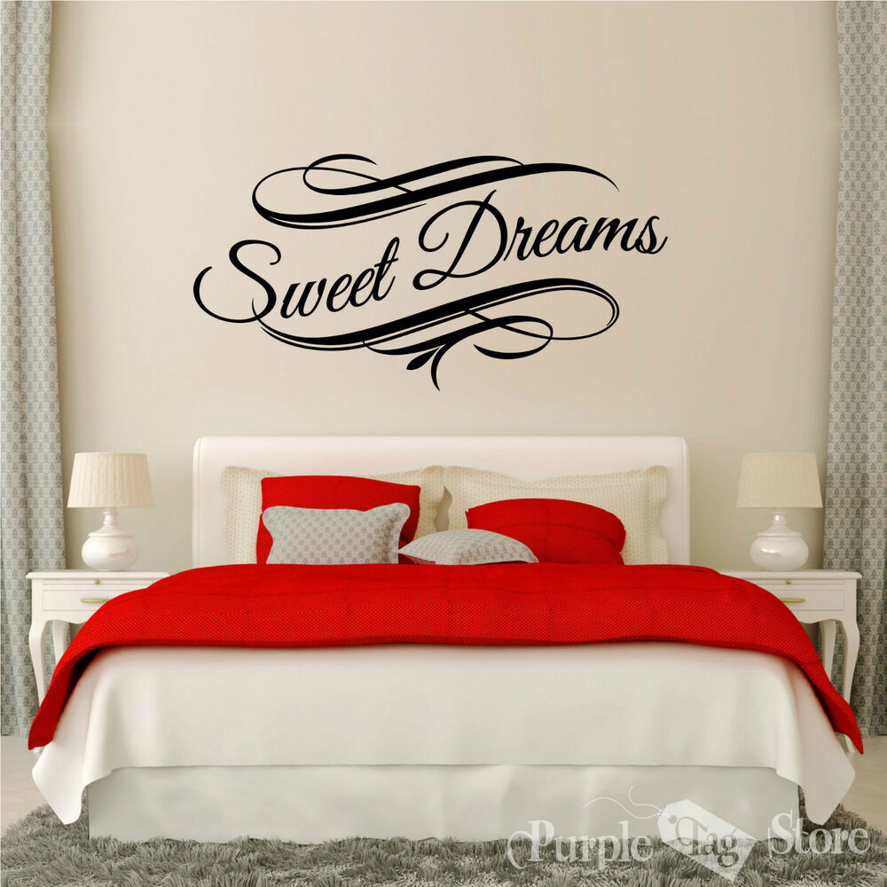 Wall Art Decals For Bedroom
 Sweet Dreams Vinyl Art Home Style Wall Bedroom Quote Decal