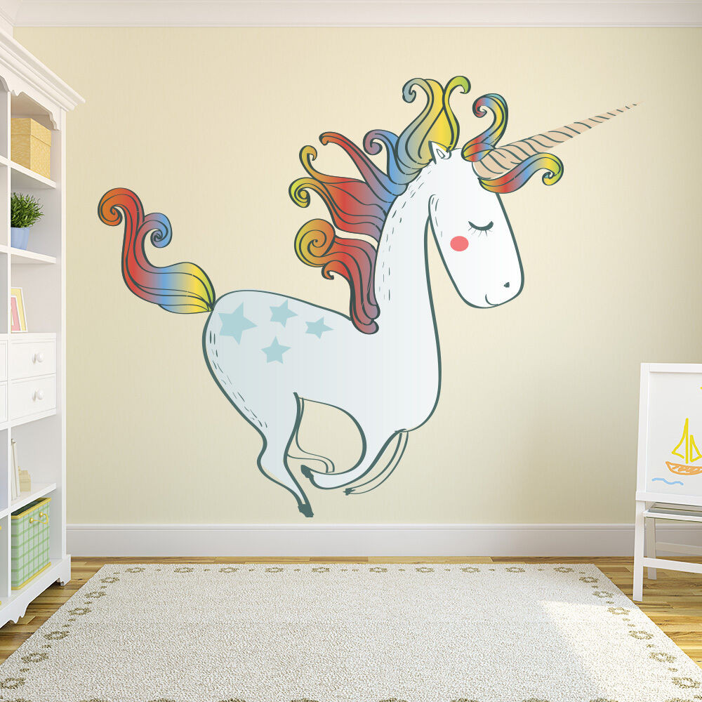 Wall Art Decals For Bedroom
 Unicorn Wall Sticker Nursery Wall Decal Girls
