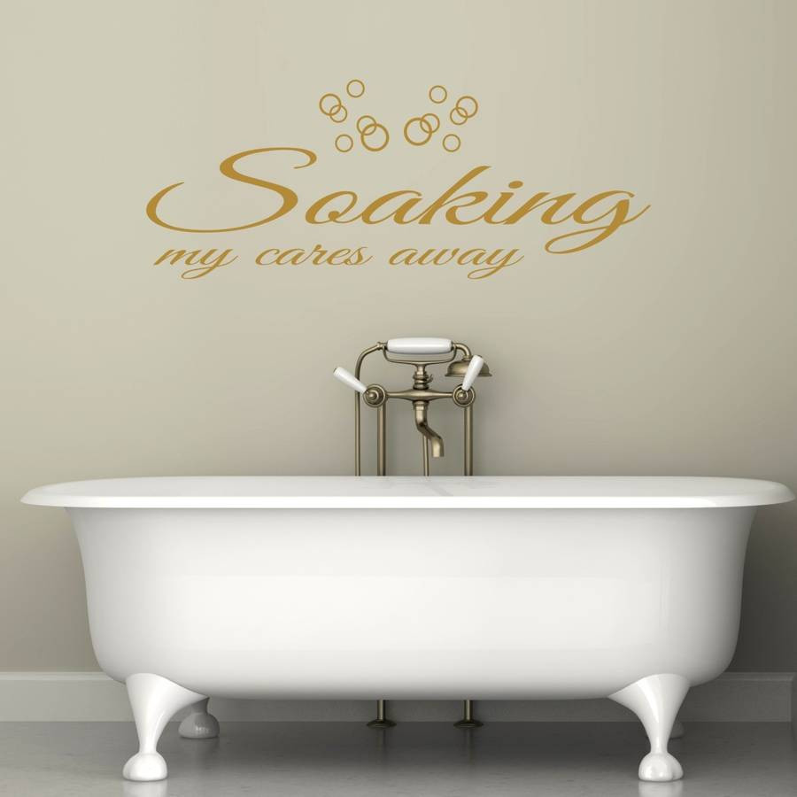 Wall Art For The Bathroom
 bathroom wall art quote by mirrorin