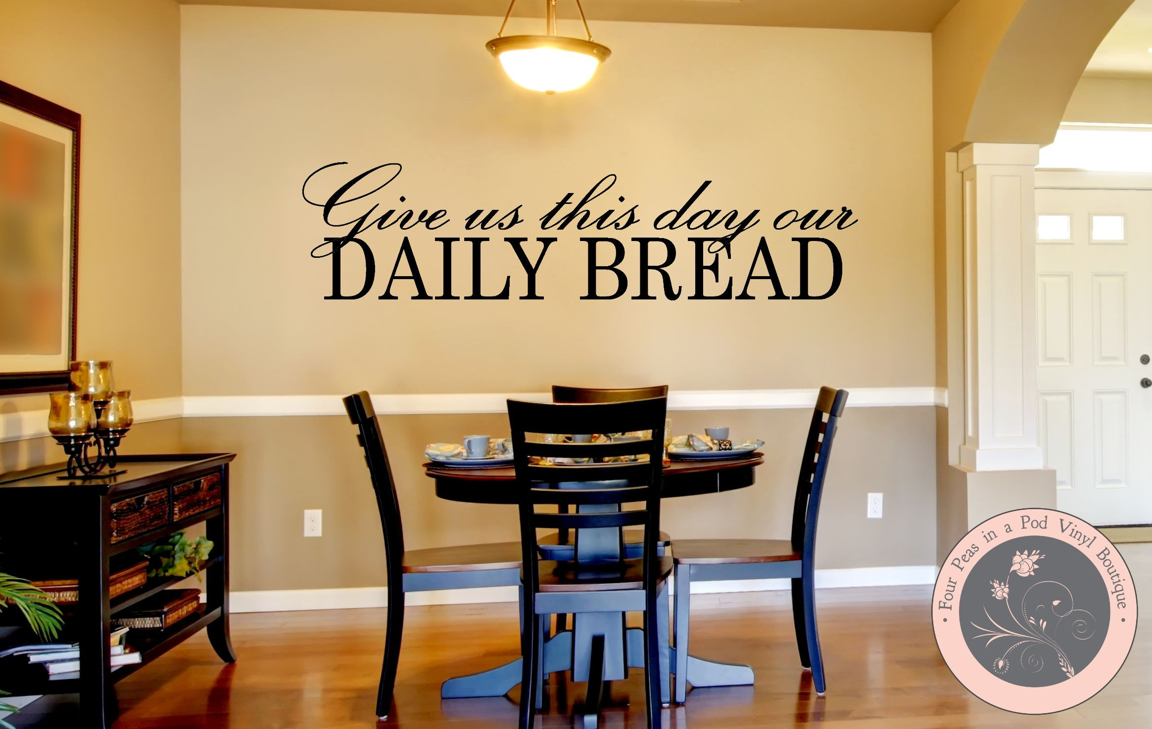 Wall Art For The Kitchen
 Christian Wall Decor Give Us This Day Our Daily Bread