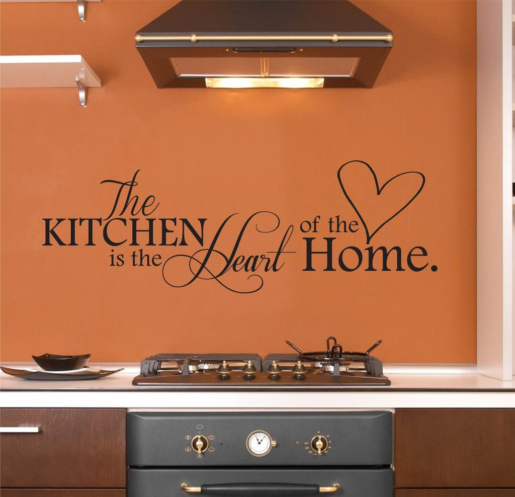 Wall Art For The Kitchen
 The Kitchen is the Heart of the Home Wall Decal Kitchen