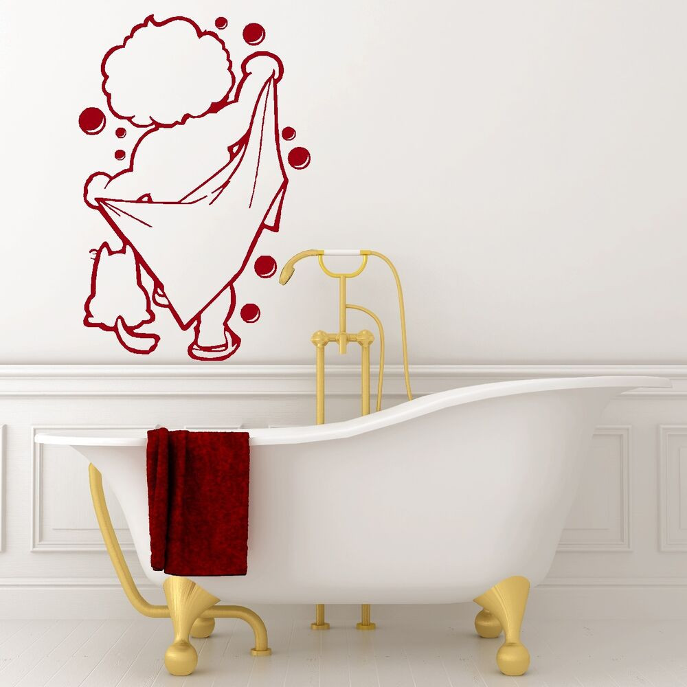 Wall Decal Bathroom
 BATH TIME vinyl wall art bathroom shower sticker decal