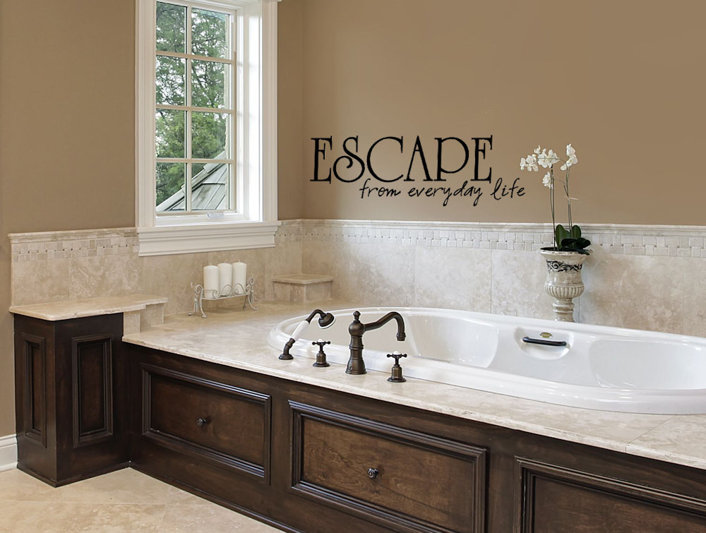 Wall Decal Bathroom
 Bathroom Decor Wall Sticker Bathtub Escape Bathroom Wall