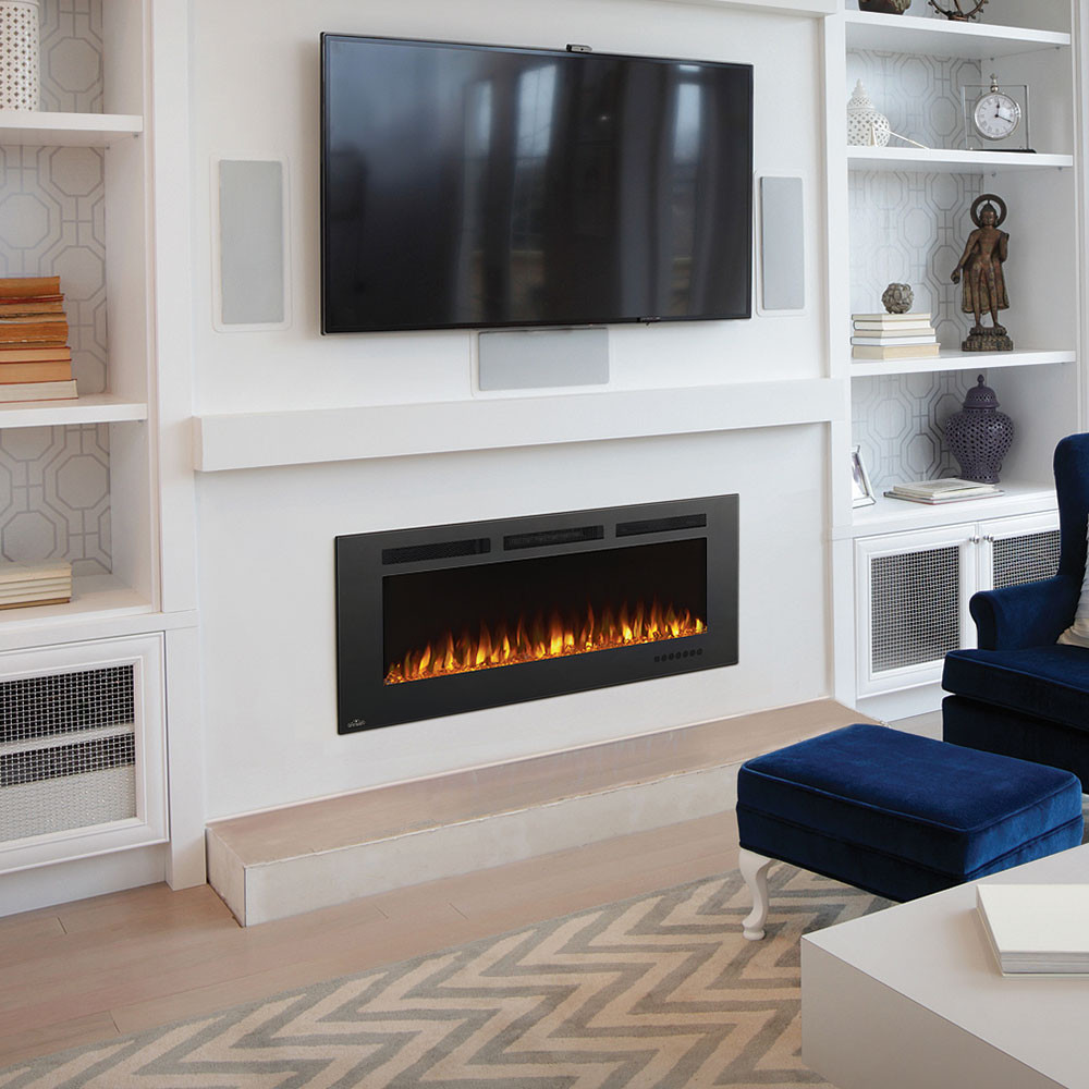 Wall Fireplace Electric
 Napoleon 50" Allure Phantom Wall Mount Electric Fireplace