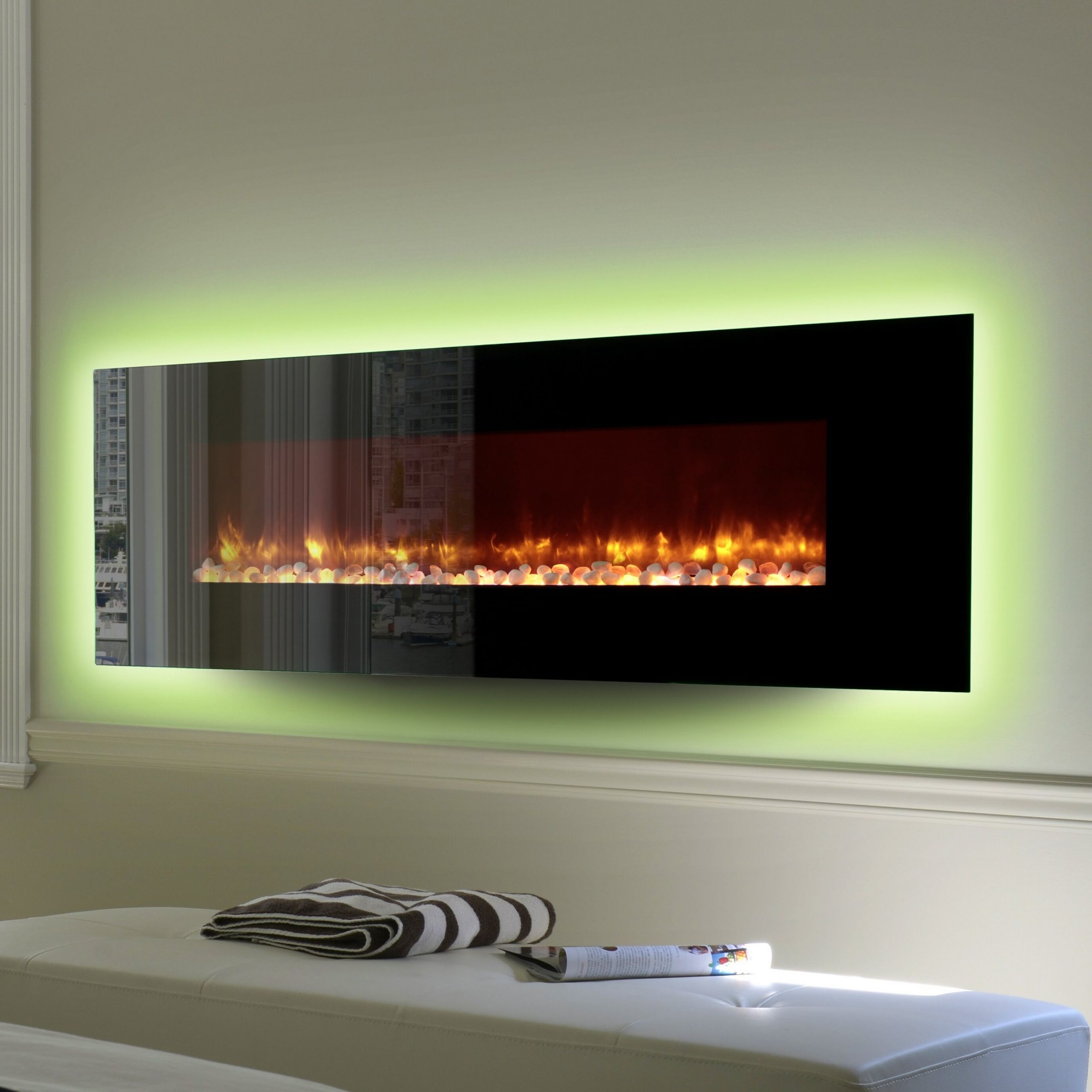 Wall Fireplace Electric
 LED Wall Mount Electric Fireplace