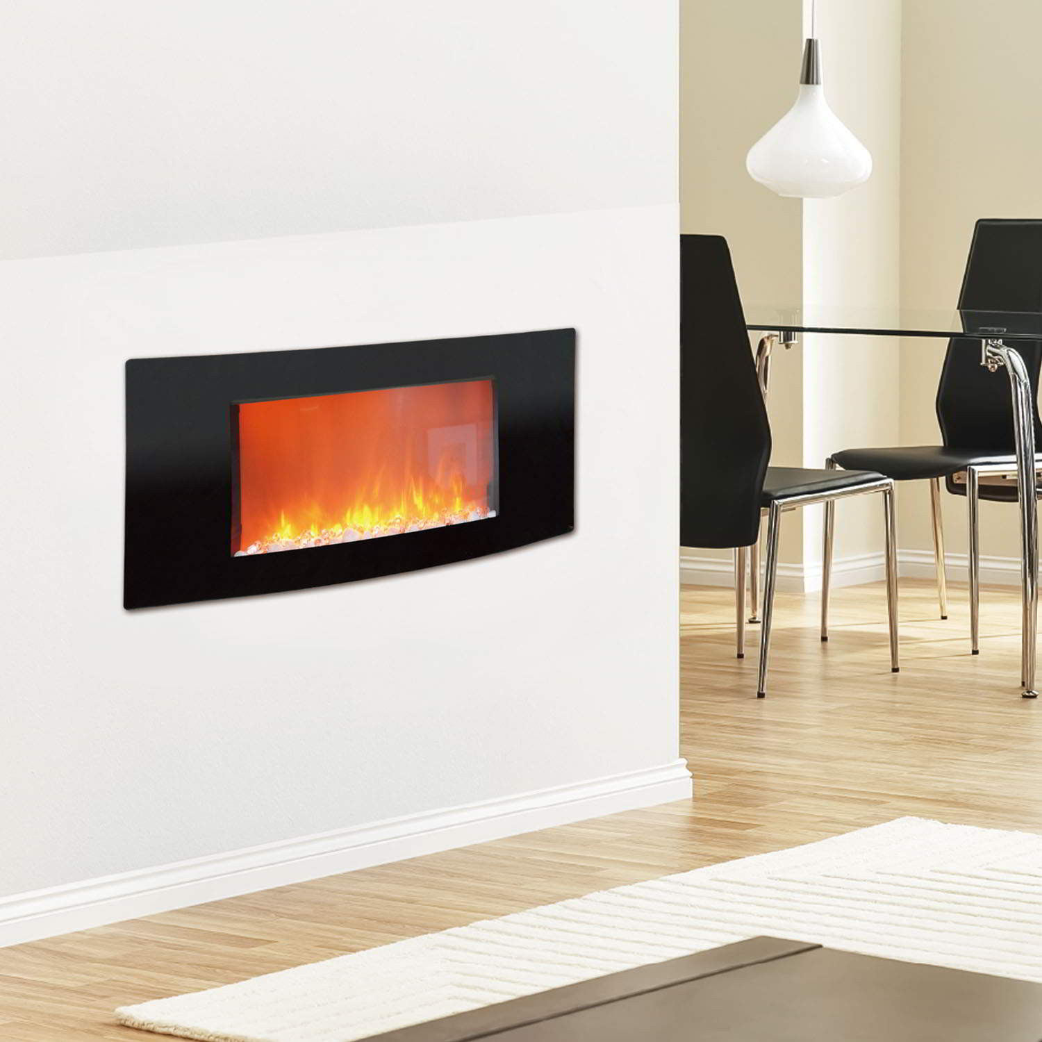 Wall Fireplace Electric
 Cambridge Callisto 35 In Wall Mount Electric Fireplace