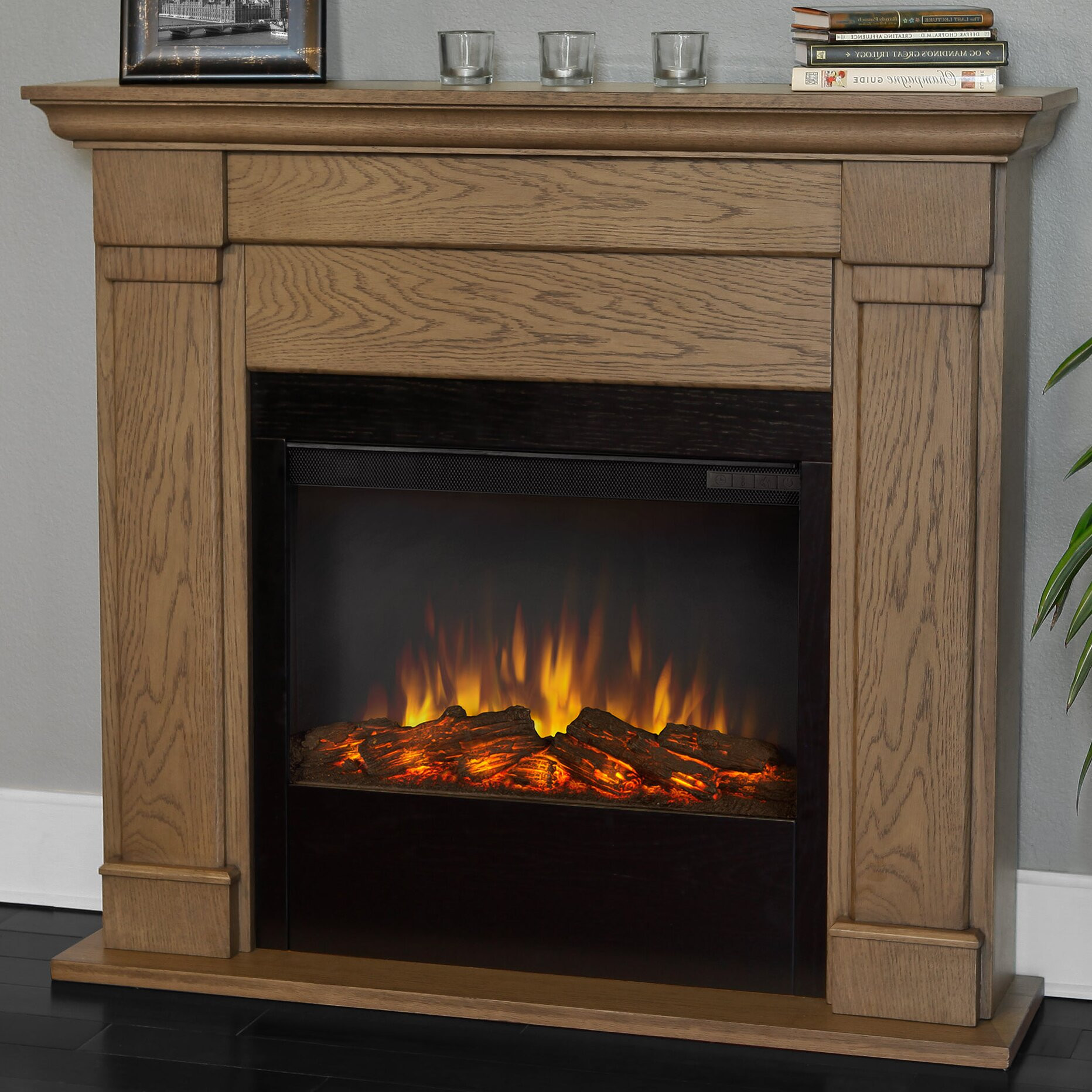 Wall Fireplace Electric
 Real Flame Slim Lowry Wall Mount Electric Fireplace