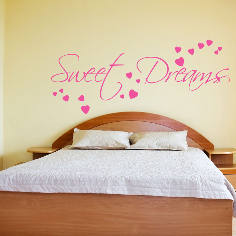 Wall Sayings For Bedroom
 SWEET DREAMS WALL STICKER ART DECALS QUOTES BEDROOM W43