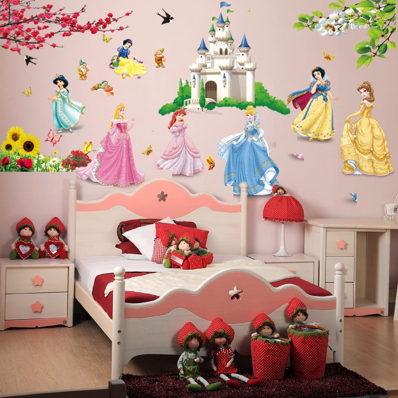 Wall Stickers For Kids Room
 Aliexpress Buy Castle Princess Decorative Wall