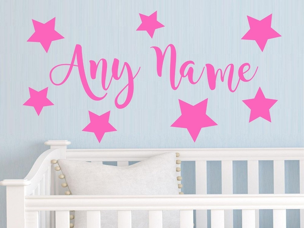 Wall Stickers For Kids Room
 Personalized Stars Any Name Vinyl Wall Sticker Art Decal