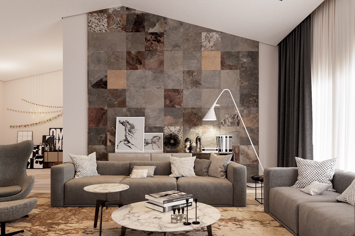 Wall Tile Living Room
 Ceramic Wall Tiles For Living Room Interior Decoration