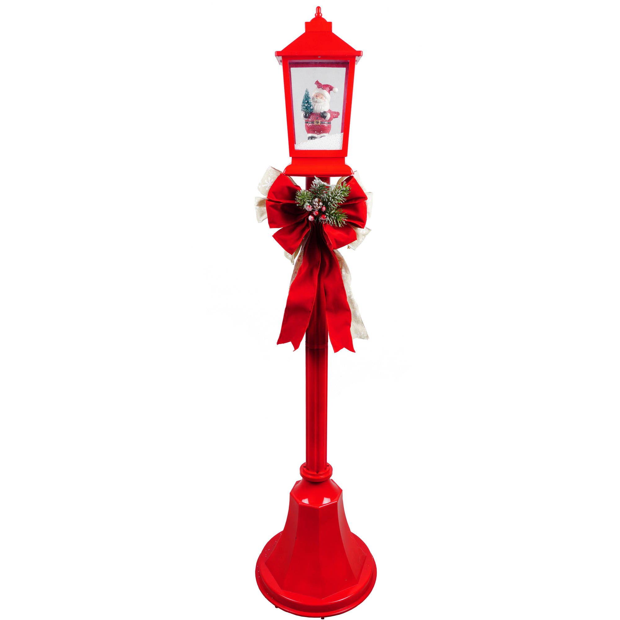 Walmart Outdoor Christmas Lights
 Holiday Time Christmas Lamp Posts With Snow Blowing Scenes