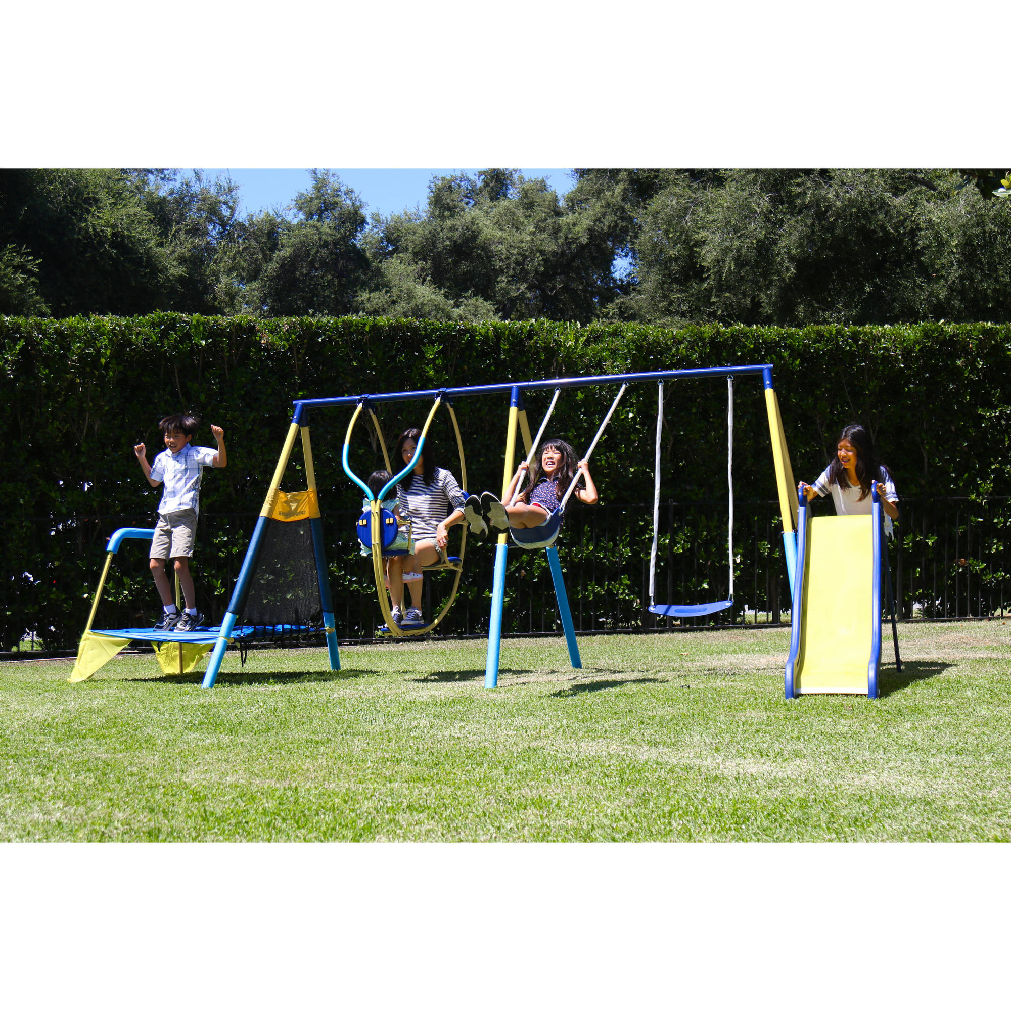 Walmart Swing Sets For Kids
 Amazing Saving Metal Swing Set Walmart