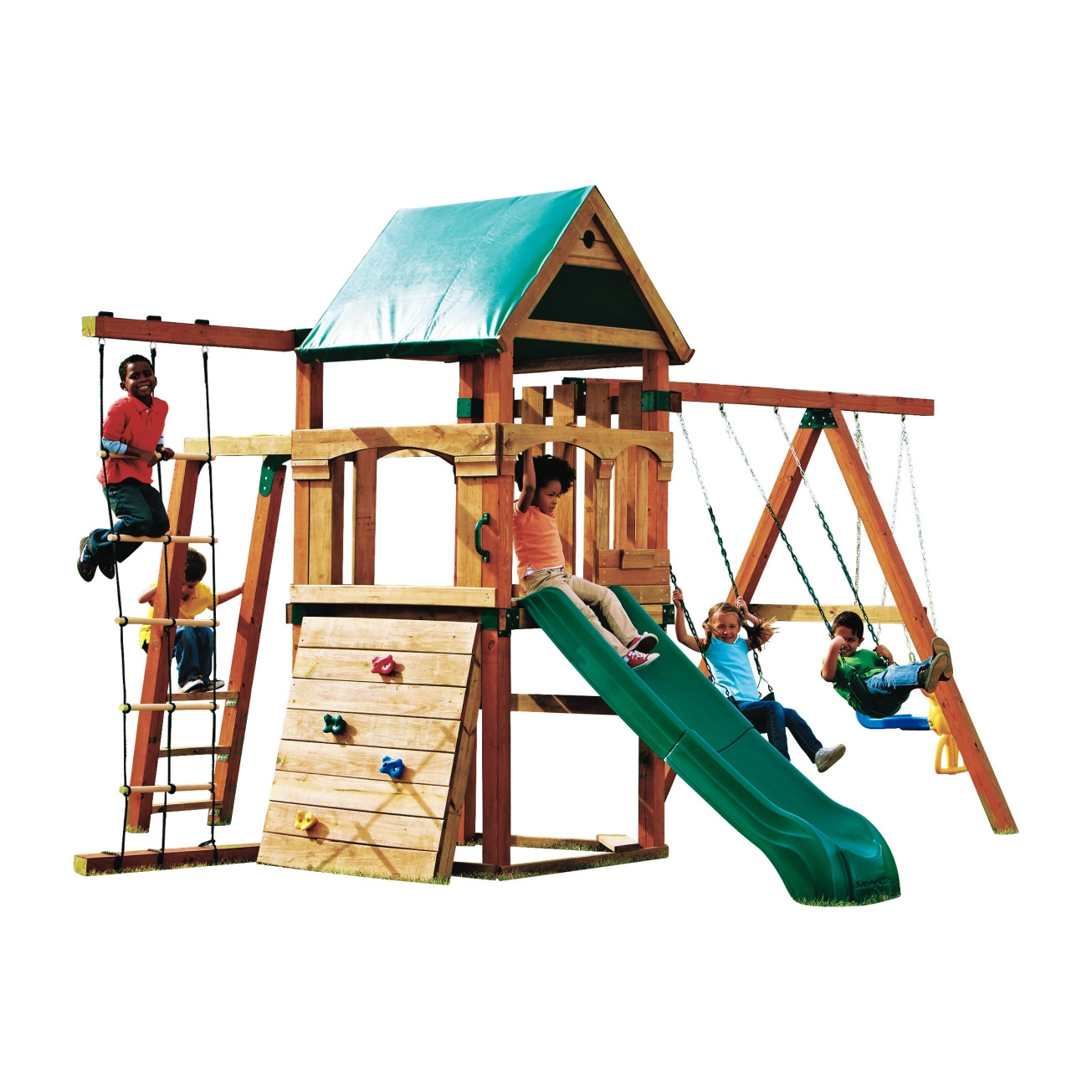 Walmart Swing Sets For Kids
 Ideas Happy Kidsplay With Wooden Swing Sets Clearance