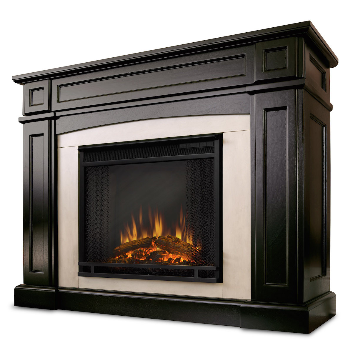 Walnut Electric Fireplace
 Real Flame Rutherford Electric Fireplace in Dark Walnut
