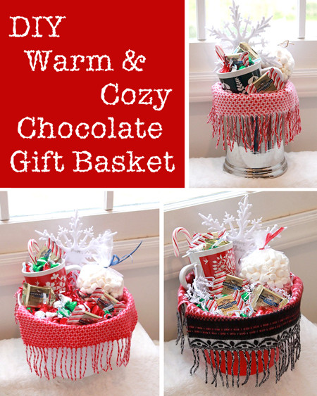 Warm And Cozy Gift Basket Ideas
 Warm & Cozy Chocolate Gift Basket DIY Gift Link Party