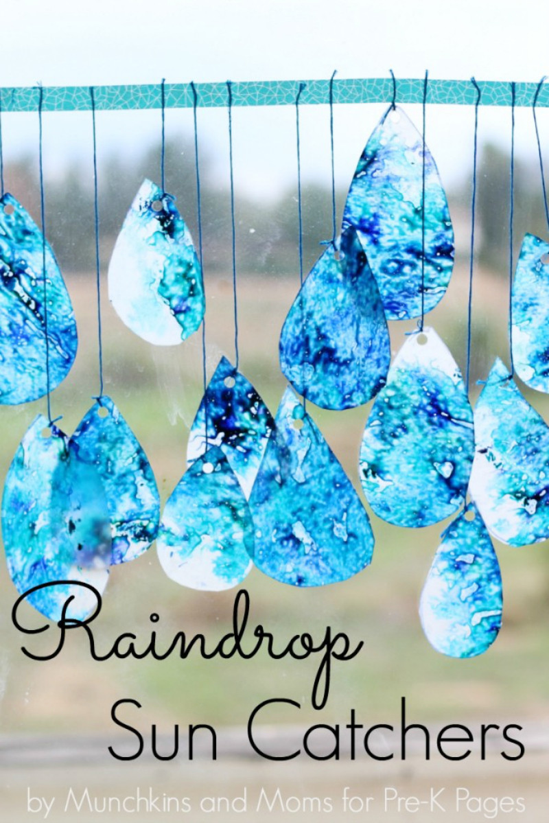 Water Craft For Kids
 Raindrop Suncatchers Pre K Pages