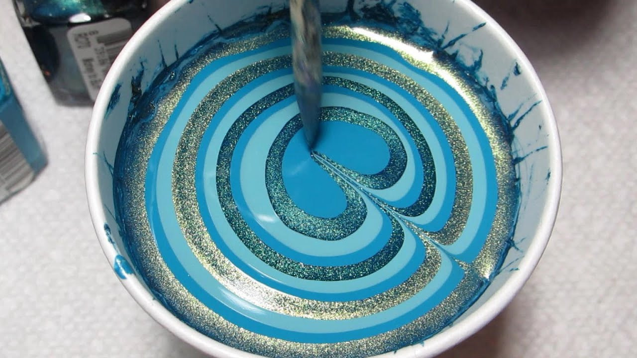 Water Marble Nail Art Tutorials
 Turquoise Water Marble March 2013 3
