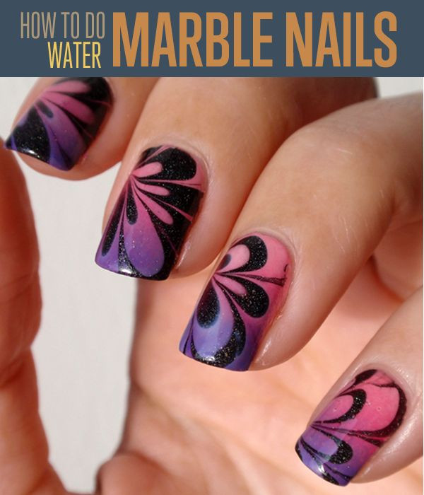Water Marble Nail Art Tutorials
 Best & Easy Christmas Holiday Nail Art Designs Trends