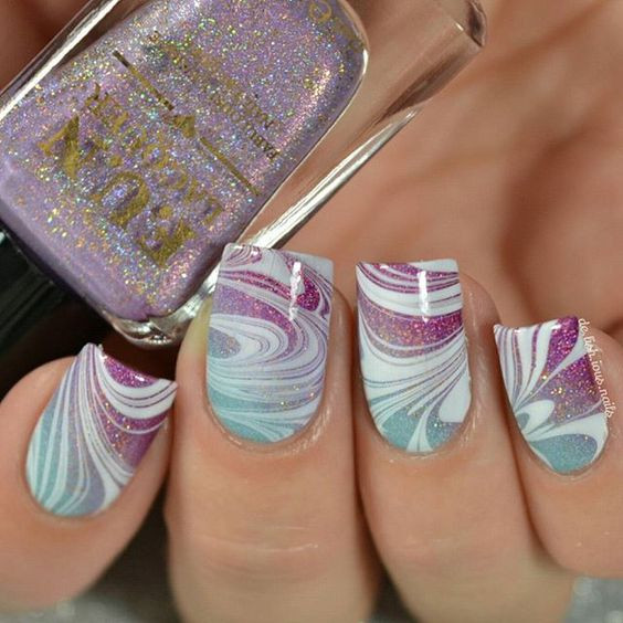 Water Marble Nail Designs
 40 Awesome Water Marble Nail Art Designs You ll Want To