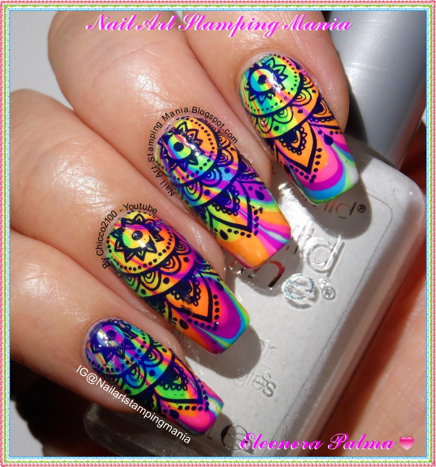 Water Marble Nail Designs
 Nail Art Stamping Mania Water Marble Manicure With Born