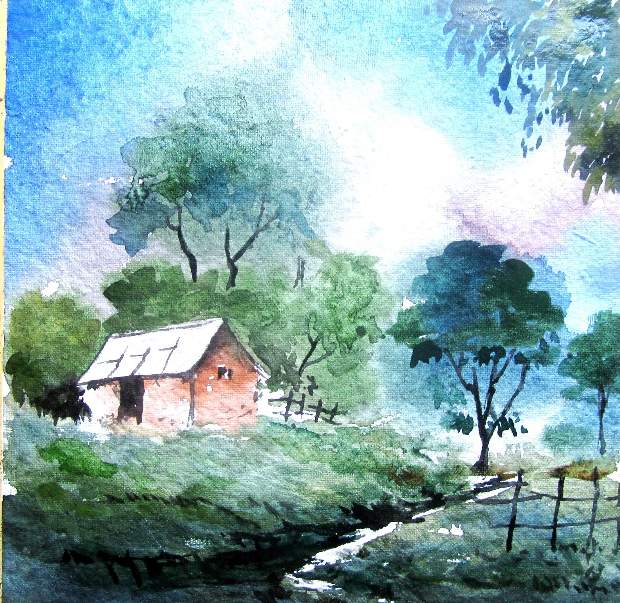 Watercolor Painting Landscape
 Watercolor Landscape Paintings For Beginners at