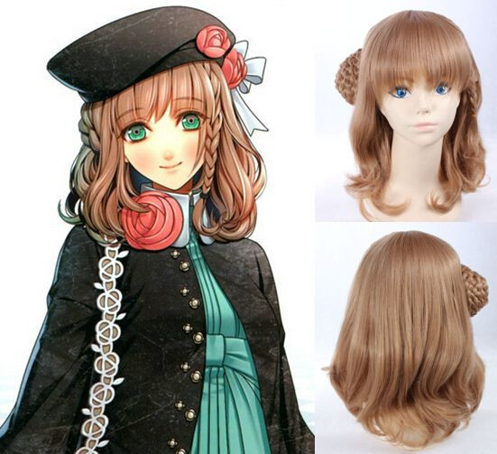 Wavy Anime Hairstyles
 High Quality Thick Short Wavy Brown Flaxen Blonde