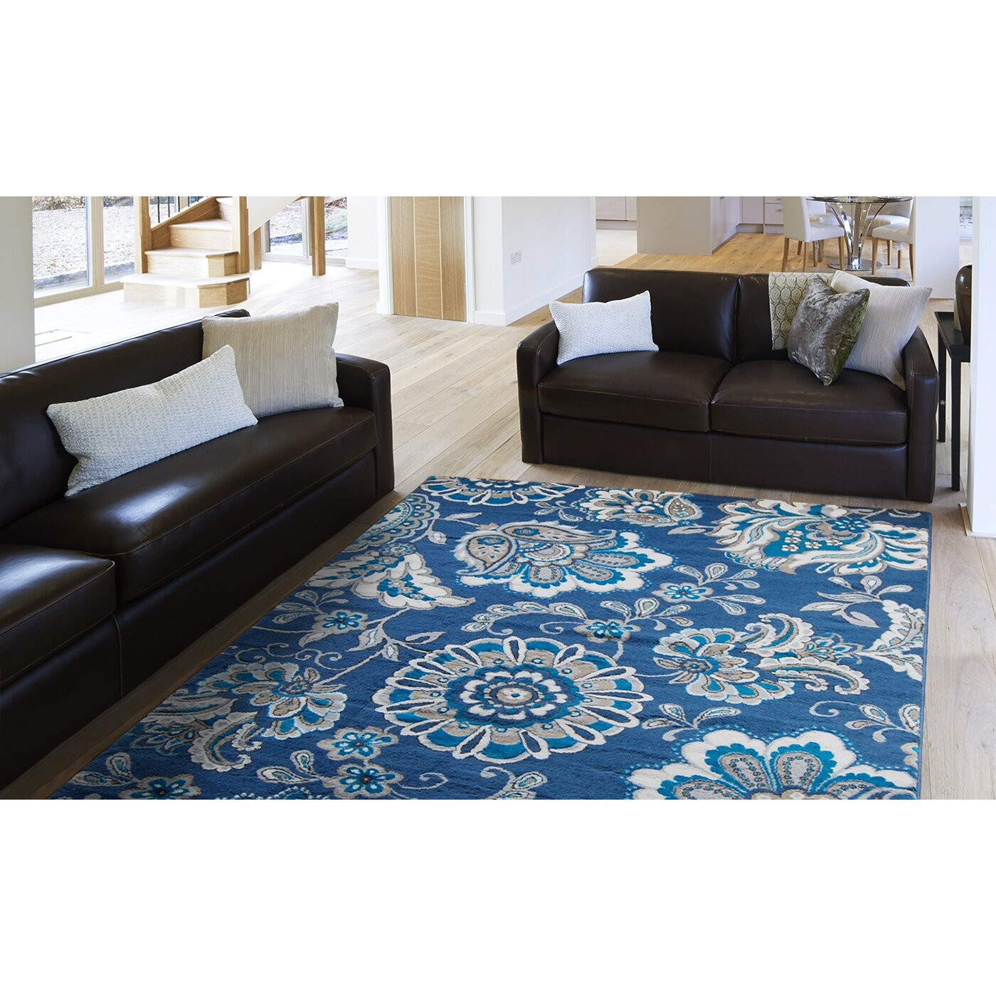 Wayfair Living Room Rugs
 Andover Mills Tremont Blue Area Rug & Reviews