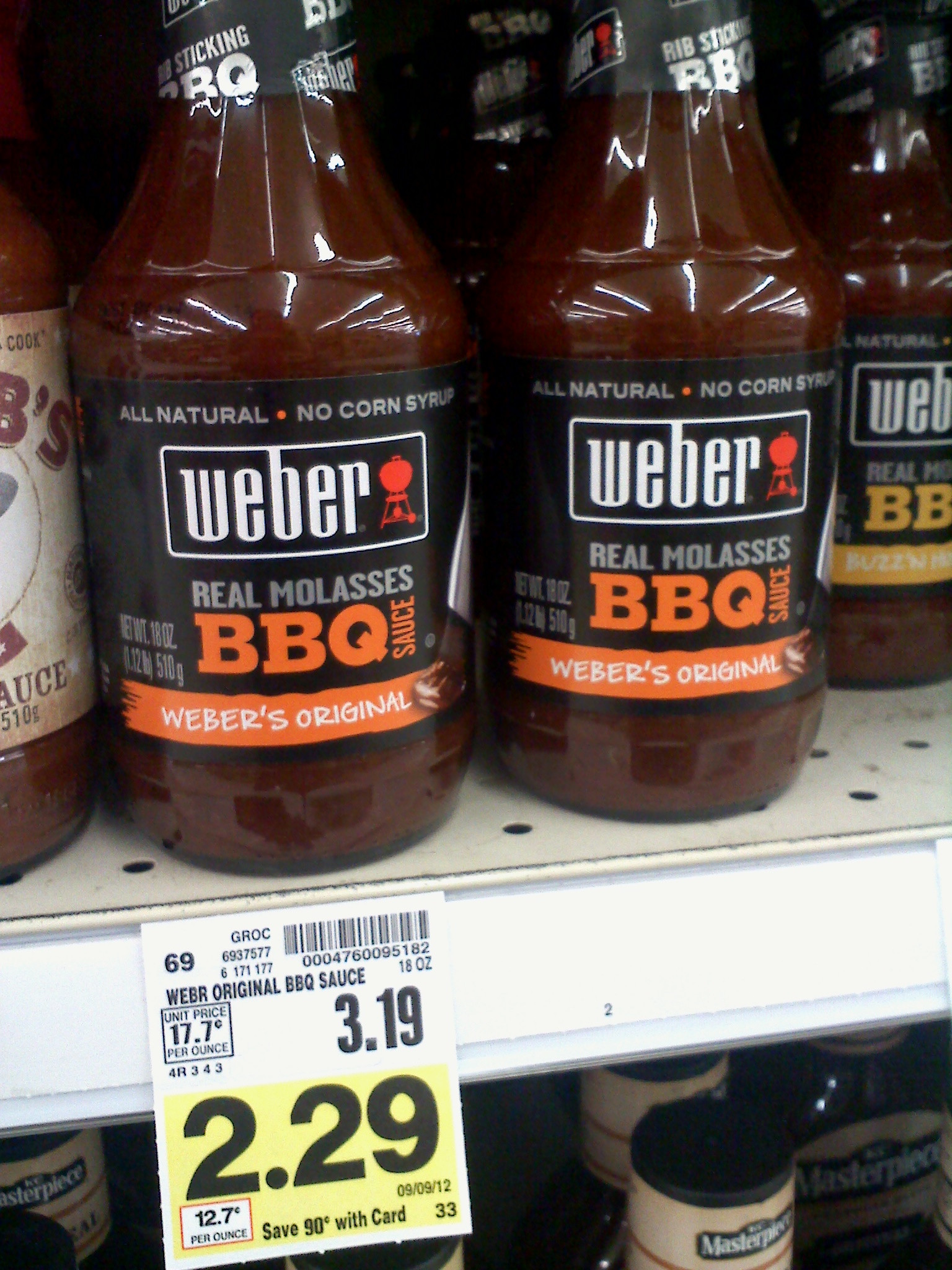 Weber Bbq Sauces
 New Weber BBQ Sauce Coupon = $1 29 at Kroger