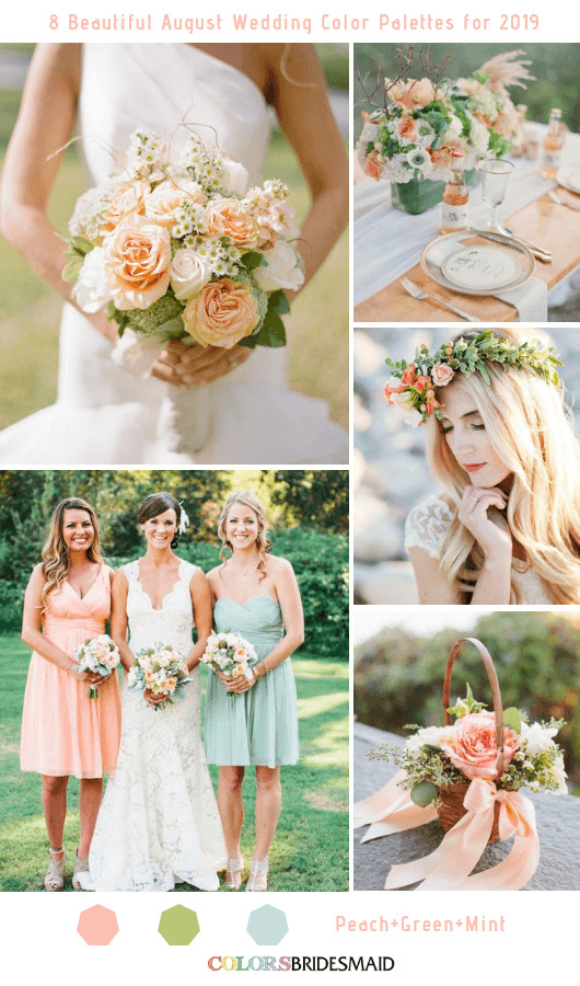 Wedding Colors For August
 8 Beautiful August Wedding Color Palettes for 2019