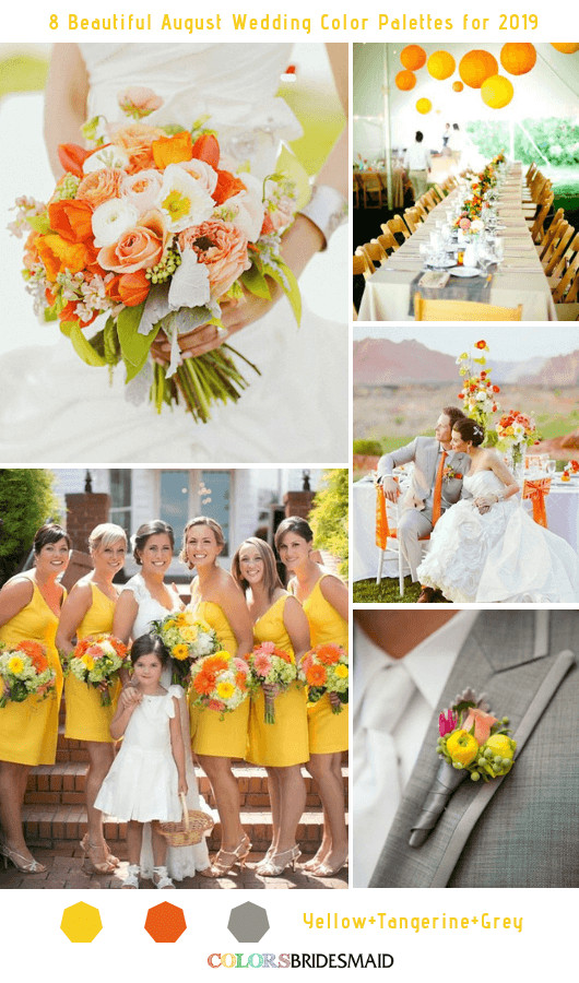 Wedding Colors For August
 8 Beautiful August Wedding Color Palettes for 2019