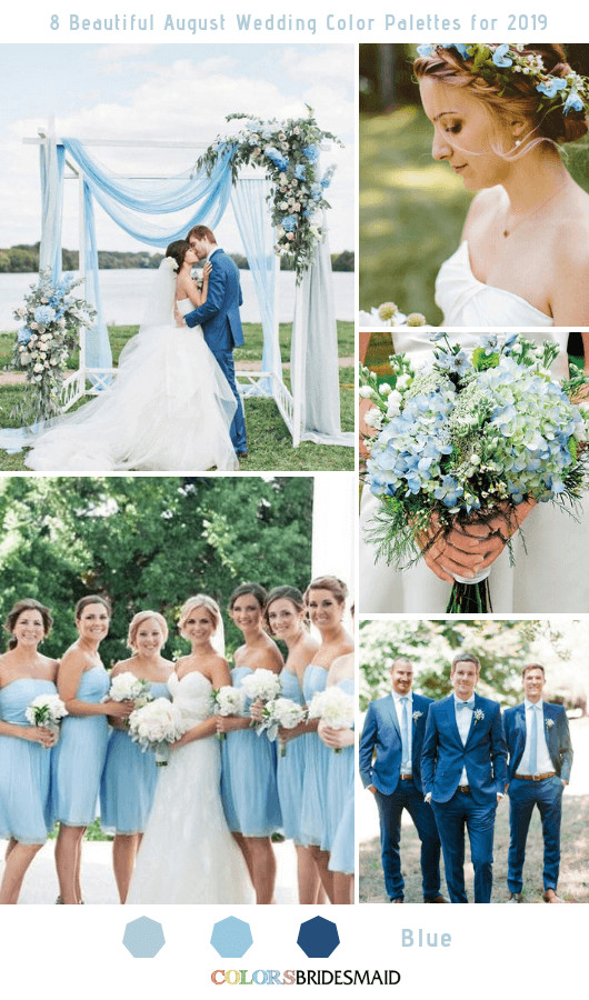 Wedding Colors For August
 8 Beautiful August Wedding Color Palettes for 2019