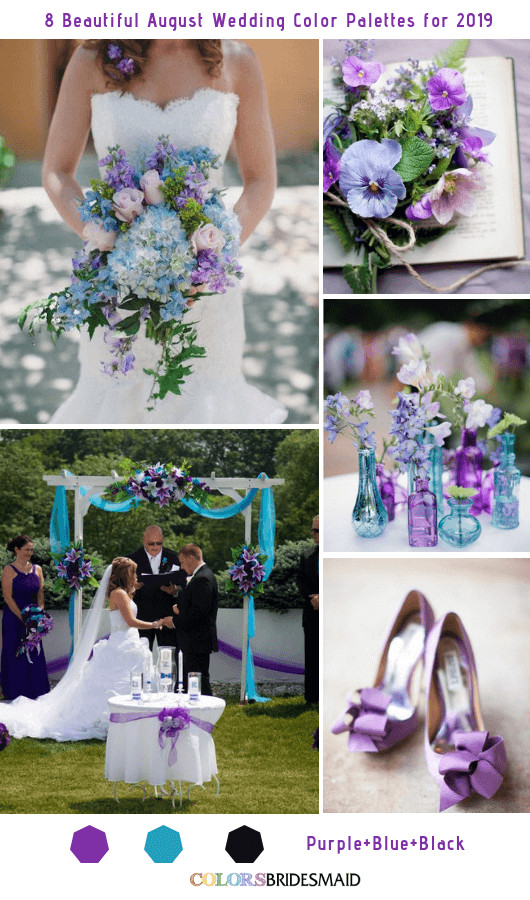 Wedding Colors For August
 8 Beautiful August Wedding Color Palettes for 2019