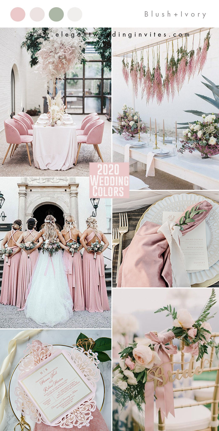 Wedding Colors For Spring 2020
 Top 10 Wedding Color Trends to Inspire in 2020 Part e