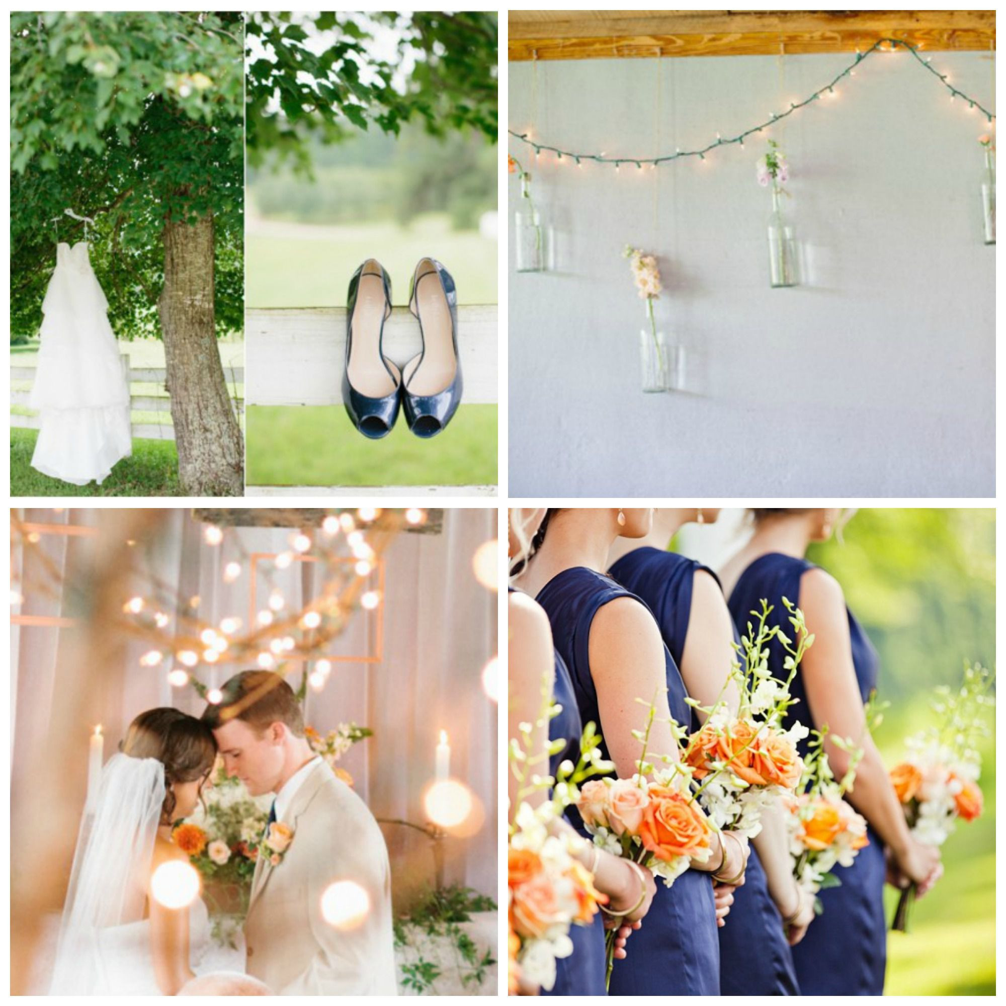 Wedding Colors Schemes
 Wedding Color Inspiration Peach and Navy Rustic