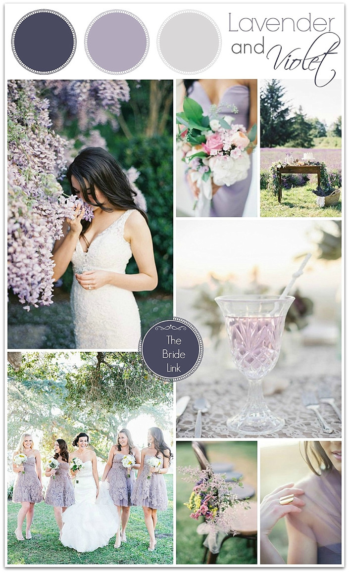Wedding Colors Schemes
 Lavender Wedding Inspiration