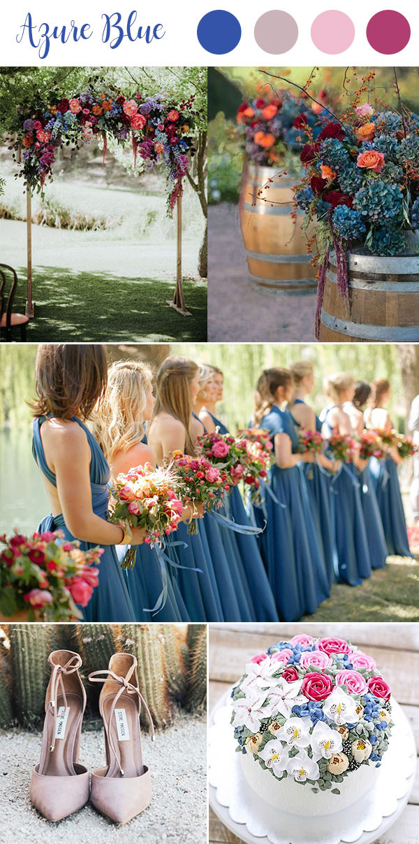 Wedding Colors Schemes
 9 Most Popular Blue Wedding Color Palettes for Your Big