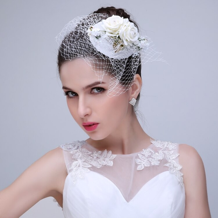 Wedding Face Veil
 2015 new style wedding bridal fascinator face veil flower