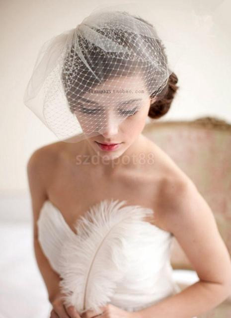 Wedding Face Veil
 Fashion Wedding Headdress Bridal Net Birdcage Face Veil