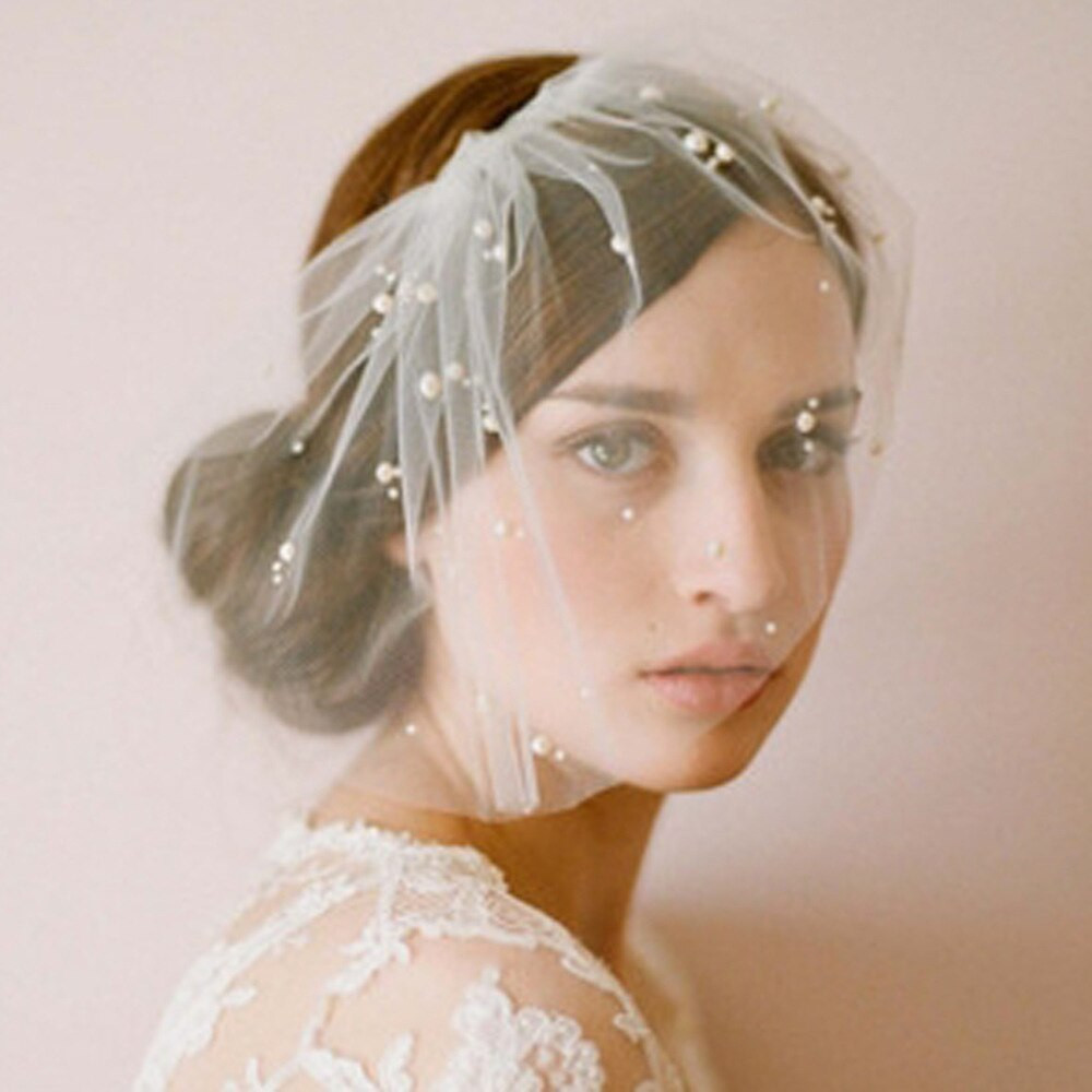 Wedding Face Veil
 FS001 2015 New Design Free Shipping Ivory Tulle Wedding