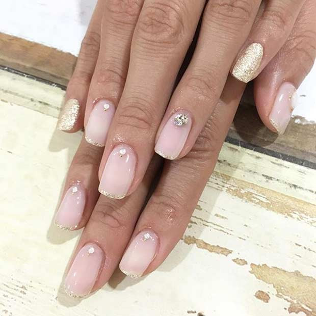 Wedding French Nails
 31 Elegant Wedding Nail Art Designs