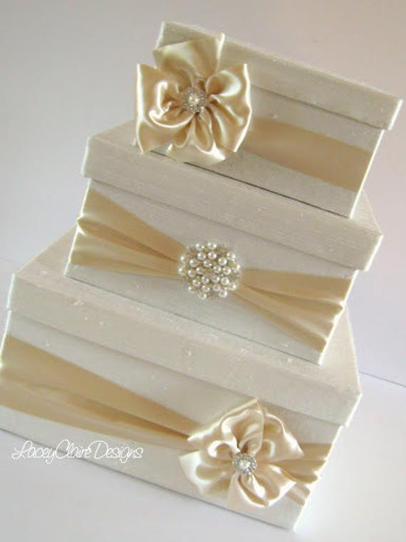 Wedding Gift Card Boxes
 Wedding Card Box Money Box Gift Card Box Holder Custom Made to