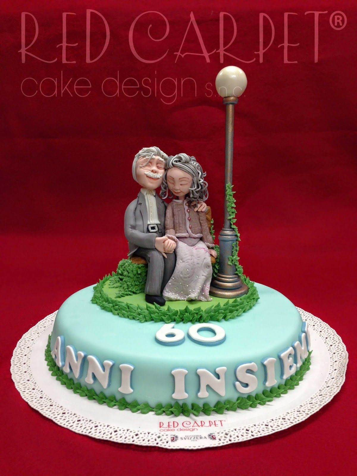 Wedding Gift Ideas For Older Couple
 OLD COUPLE IN LOVE 60° ANNIVERSARY by Red Carpet Cake Design
